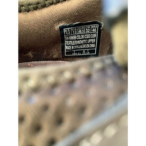 SKECHERS, MEN'S BROWN TEXTILE MEMORY FOAM ATHLETIC SHOE, SIZE 14 - Picture 6 of 6